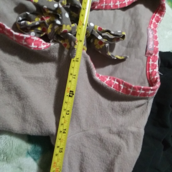 Jelly the Pug girls cardigan sweater w/ bows size 7 brown orange. - Picture 10 of 10
